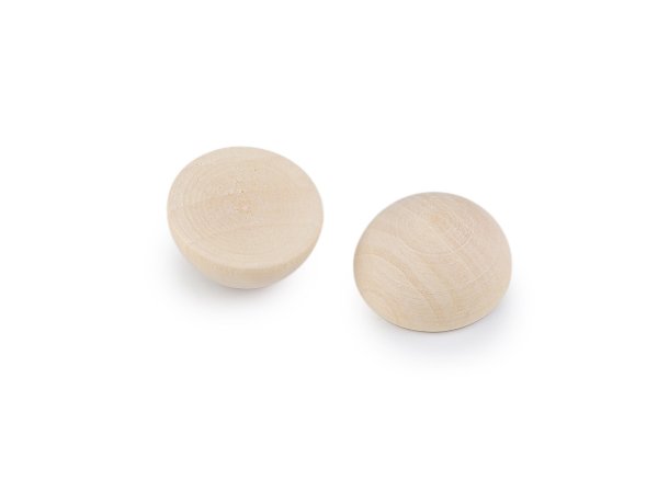 Dřevěné polokoule bez dírek Ø20 mm