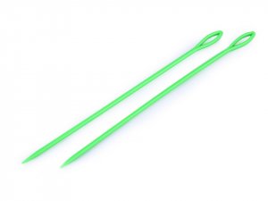 Plastové jehly délka 150 mm tupé