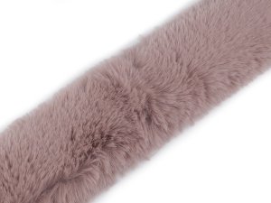 Našívací oděvní / dekorační kožešina plochá, řezaná šíře 5 cm