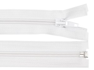 Spirálový zip No 5 délka 65 cm bílá a černá POL