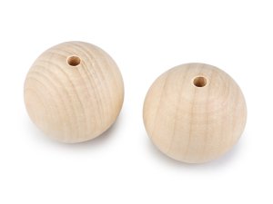 Dřevěné korále nelakované Ø45 mm