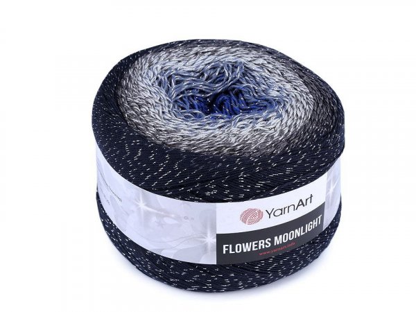Pletací příze Flowers Moonlight s lurexem 260 g