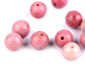 Rodonit, minerální korálky Ø6 mm