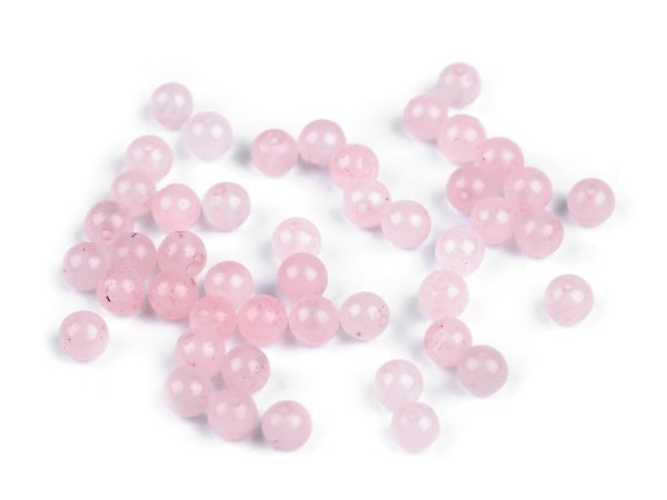 Růženín, minerální korálky Ø4 mm