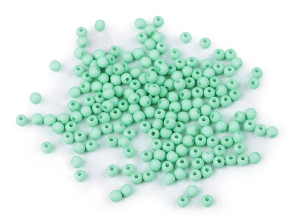 Plastové korálky Color Ø4 mm