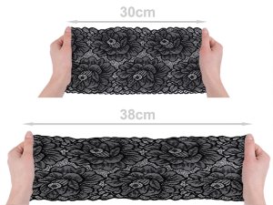 Elastická krajka / vsadka / běhoun šíře 15,5 cm,18,5 cm