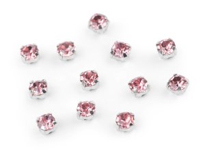 Našívací šatony / štras v pouzdře / kotlíku Ø4,3 mm