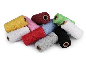 Bavlněná příze macrame / háčkovací, rozčesávací