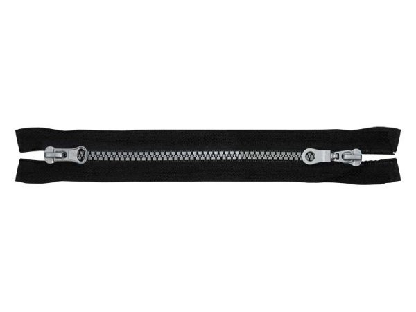 Zip kostěný No 5 dělitelný 2 jezdce / dvoucestný 75 cm bundový BREX
