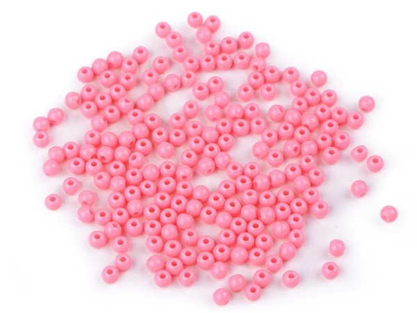 Plastové korálky Color Ø4 mm