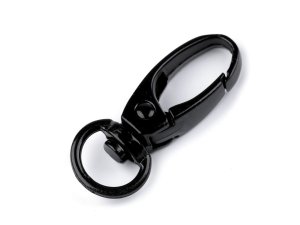 Kovová karabina otočná, průvlek 10 mm
