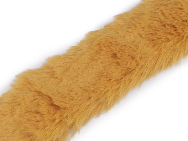 Našívací oděvní / dekorační kožešina plochá, řezaná šíře 5 cm
