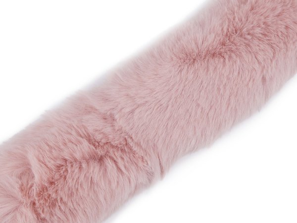 Našívací oděvní / dekorační kožešina plochá, řezaná šíře 5 cm