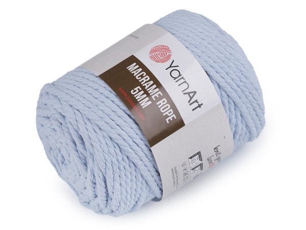 Pletací příze Macrame Rope Ø5 mm 500 g rozčesávací