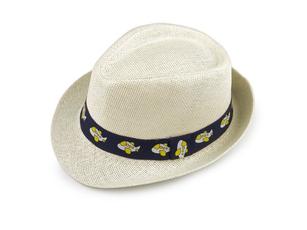 Dětský letní klobouk / slamák letadla