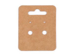 Papírová karta na náušnice 5x6,5 cm