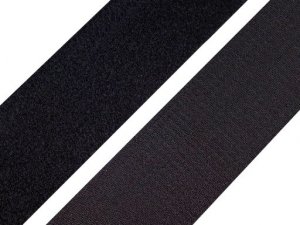 Suchý zip háček + plyš šíře 50 mm bílý, černý PES/PA