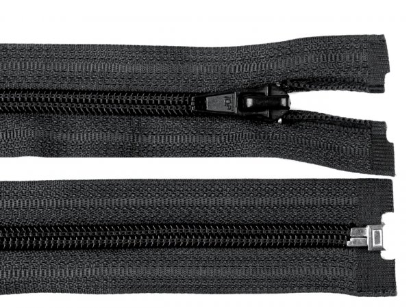 Spirálový zip No 5 délka 30 cm bílá a černá POL