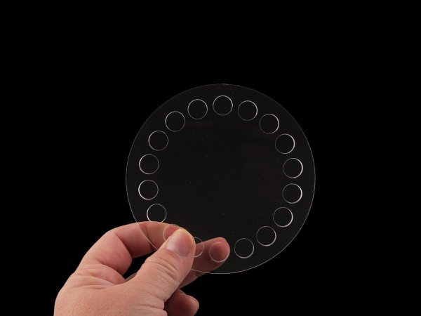 Plastové dno na háčkování / výrobu košíků a podtácků Ø10 cm