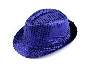 Klobouk s flitry na karneval a párty