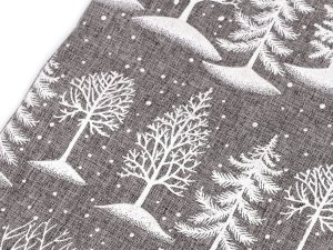 Vánoční dárkový pytlík stromeček 20x30 cm imitace juty