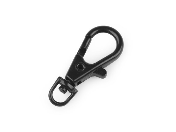 Kovová karabinka otočná, průvlek 4 mm