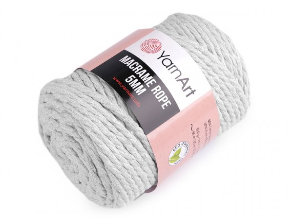 Pletací příze Macrame Rope Ø5 mm 500 g rozčesávací