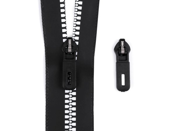 Jezdec na zip spirálový voděodolný No 5 semi-autolock