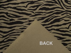 Samet imitace zvířecí kůže zebra