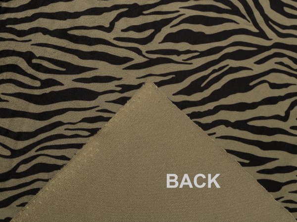 Samet imitace zvířecí kůže zebra