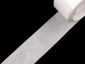 Oboustranné gelové tečky, samolepicí, ovál 10x12 mm na roli