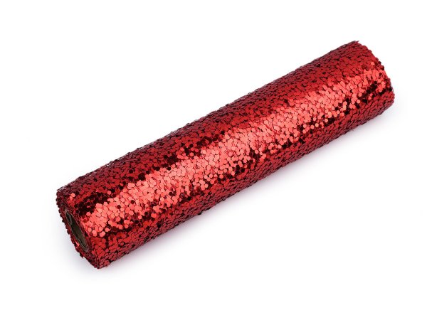 Pavučinka / štola / běhoun dekorační s glitry šíře 24 cm