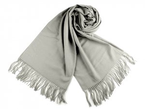 Šátek / šála typu pashmina s třásněmi 70x180 cm