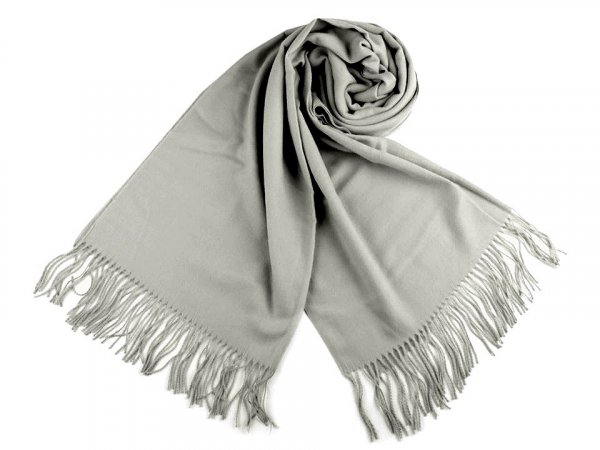 Šátek / šála typu pashmina s třásněmi 70x180 cm