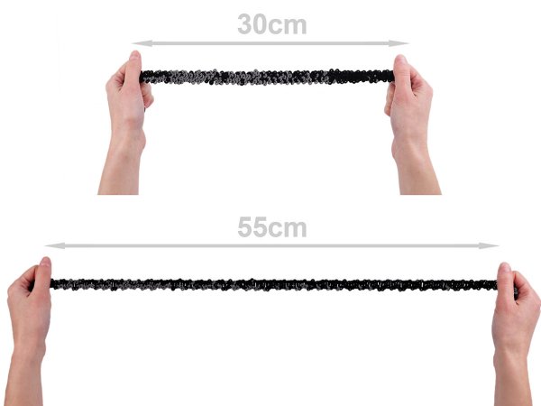 Flitrový prýmek šíře 20 mm elastický