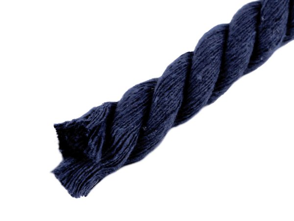 Bavlněná šňůra kroucená Ø12 mm, návin 10 m, macrame