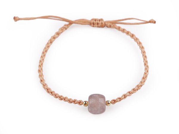 Náramek shamballa s imitací minerálu