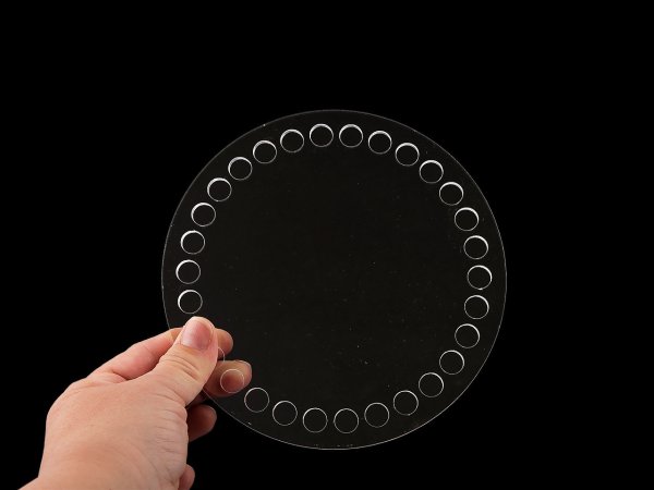 Plastové dno na háčkování / výrobu košíků Ø15 cm