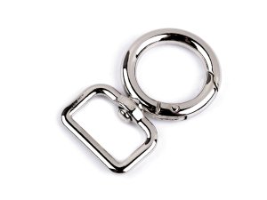 Kovová karabina otočná, průvlek 19 mm