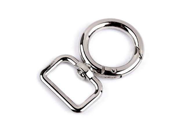 Kovová karabina otočná, průvlek 19 mm
