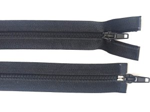 Spirálový zip šíře No 5 délka 80 cm bundový 2 jezdci