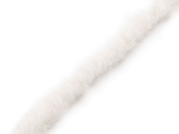 Oděvní / dekorační kožešinový proužek plochý, řezaný šíře 1,5 cm