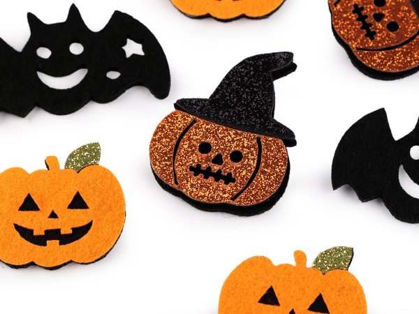 Filcový mix s glitry, Halloween