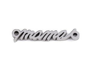 Přívěsek / mezidíl z nerezové oceli máma, mama k výrobě náramků a náhrdelníků