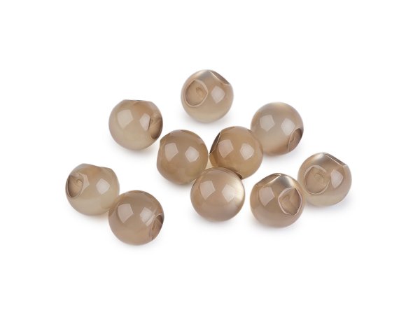Perla k našití / knoflík kočičí oko Ø10 mm