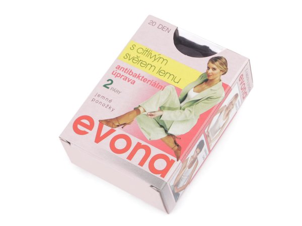 Silonové ponožky se zdravotním lemem 20den 2 páry