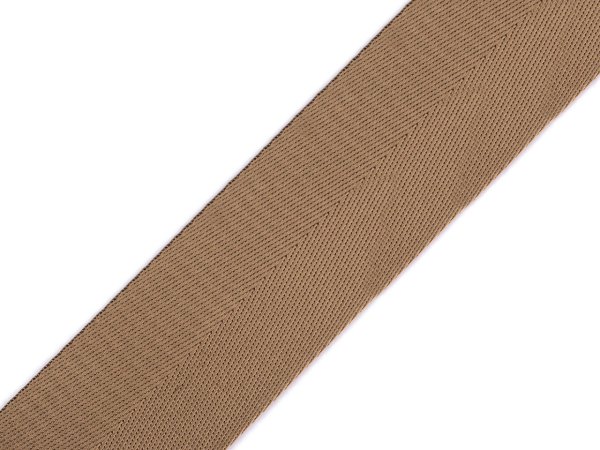 Hladký oboustranný popruh s leskem šíře 50 mm