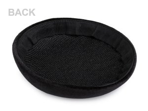 Sametový klobouček / polotovar na výrobu fascinátoru Ø15 cm
