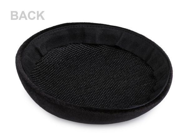 Sametový klobouček / polotovar na výrobu fascinátoru Ø15 cm