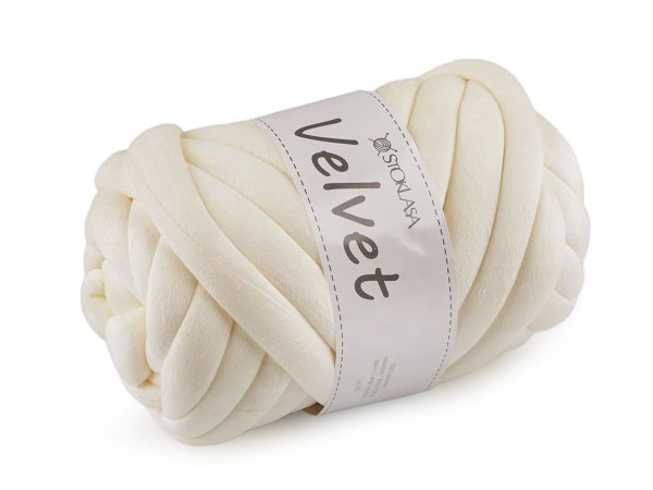 Příze Marshmallow silná Velvet Ø20 mm 500 g